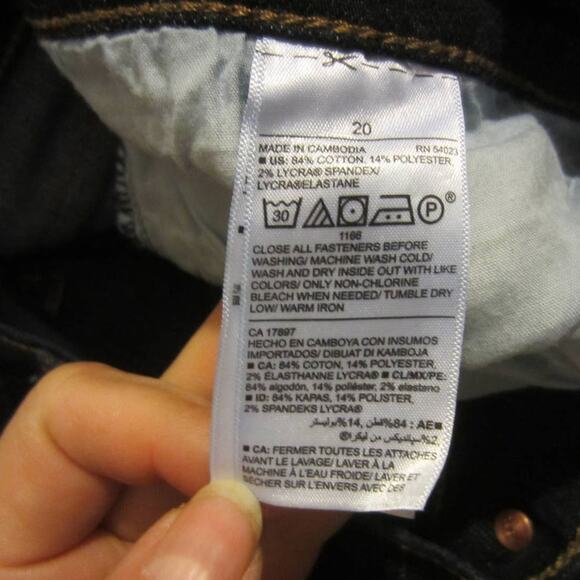 Classic Dark Wash Curvy Skinny Jeans Old Navy Plus Size 20 - Picture 5 of 10